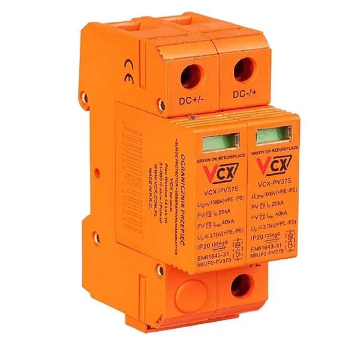 Ogranicznik przepięć 1000VDC VCX T2 2P PRO (1)