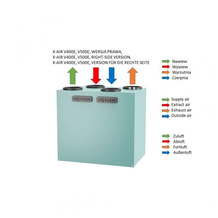 OXYGEN X-Air V400E Wymiennik Entalpiczny L (3)