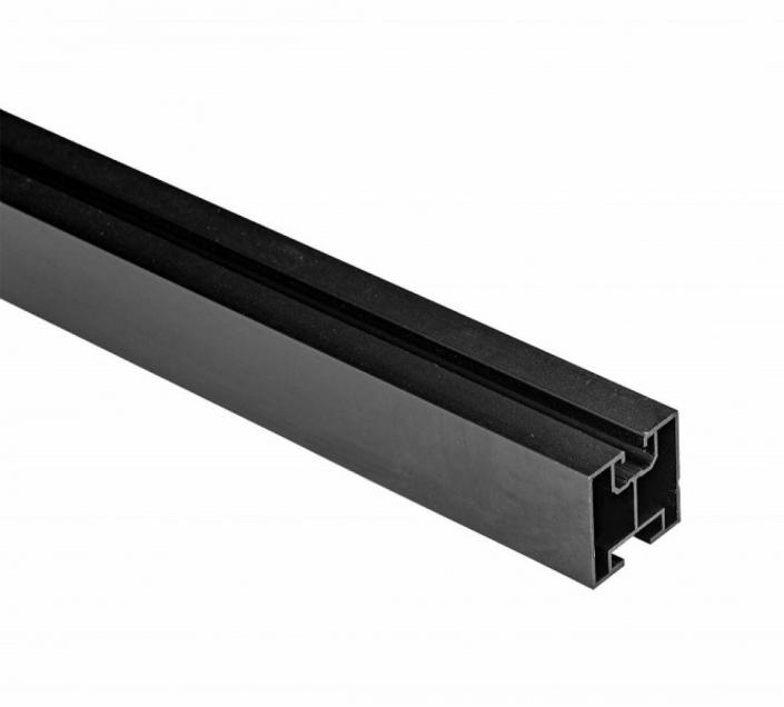 Szyna Alu profil montażowy Czarny 2400mm 40x40 (1)