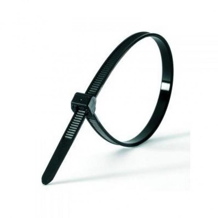 Opaska zaciskowa 300X4,8mm CZARNA 100szt (1)