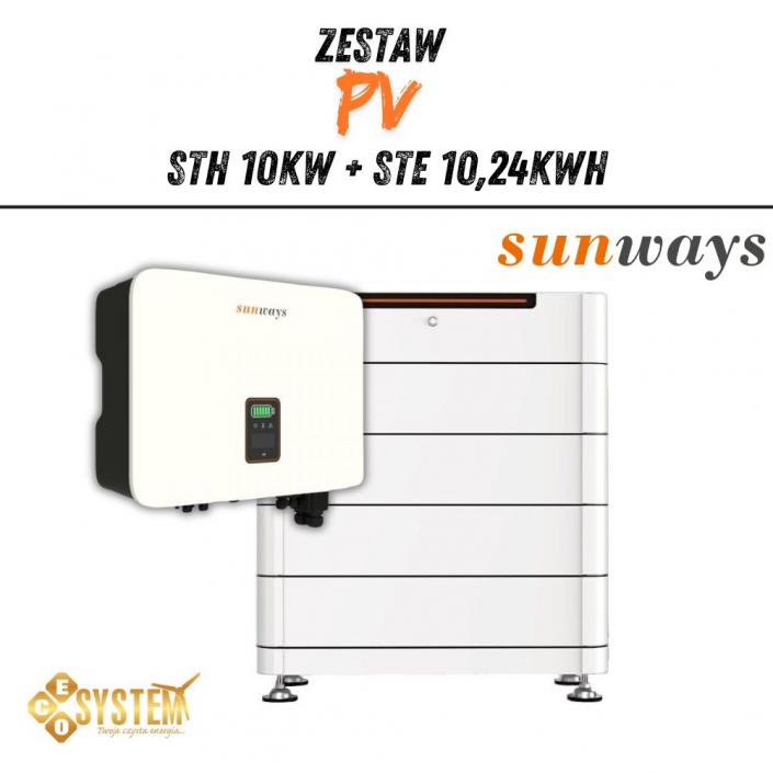 Zestaw Hybrydowy SunWays STH 10kW + STE 10,24kWh (1)