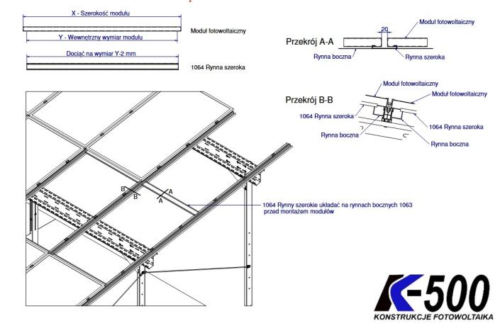 Rynna do szyny montażowej 40x60 L7000 (2)