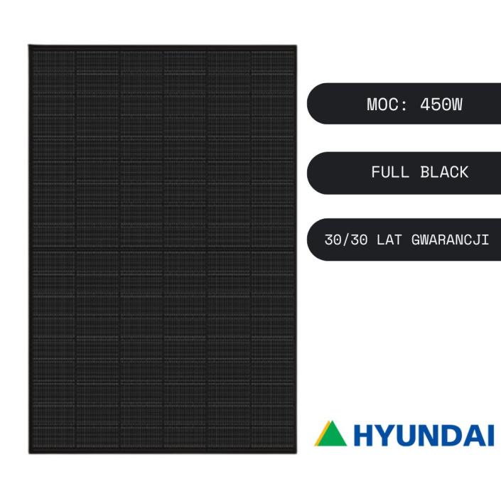 Panel fotowoltaiczny Hyundai 450W Full Black (1)