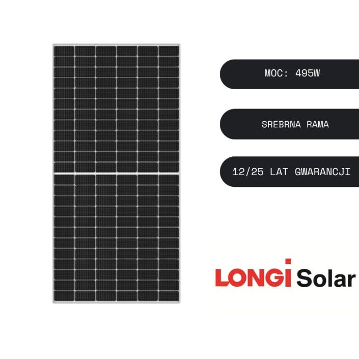 Panel Fotowoltaiczny Longi 495W - LR5-66HIH-495M (1)