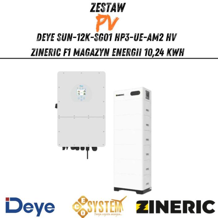 Zestaw Hybrydowy Deye SUN-12K-SG01 HP3-UE-AM2 HV + Zineric F1 Magazyn Energii 10,24 kWh (1)