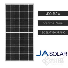 Panel fotowoltaiczny JA SOLAR 560W srebrna rama