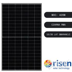 Obrazek dla: Panel Fotowoltaiczny RISEN 420W Czarna Rama 