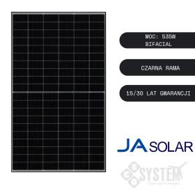 Obrazek dla: Panel fotowoltaiczny JA SOLAR 535W R.Czar Bifacial