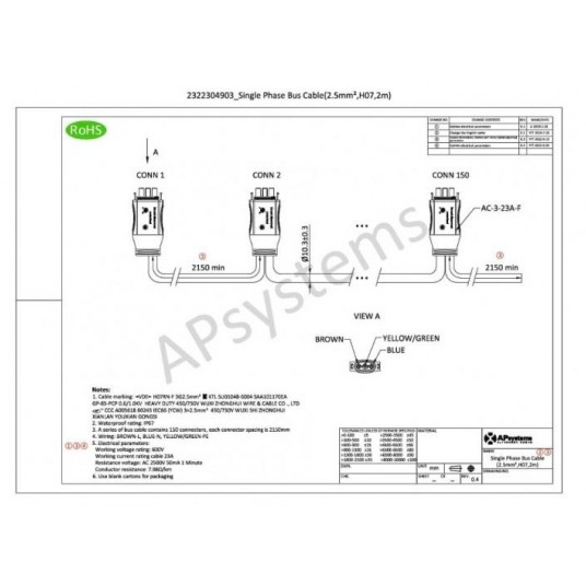 APsystems PRZEWÓD / ZŁĄCZE Y3 AC BUS 2MB -zdjęcie numer 3