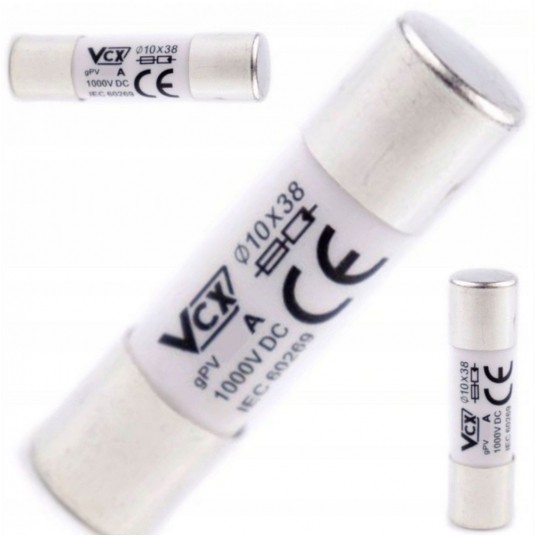 Bezpiecznik VCX 10x38 12A 1000VDC -zdjęcie numer 1