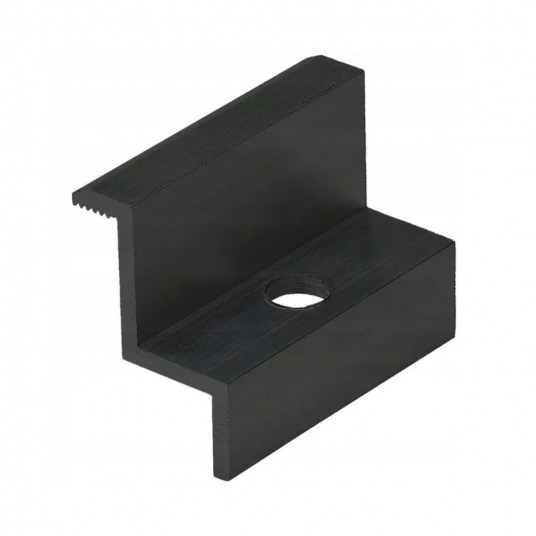 Klamra Końcowa 35mm CZARNA Ral 9005 -zdjęcie numer 1