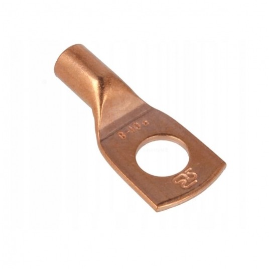 Końcówka kablowa miedziana 10/ oczko 8mm powl galw -zdjęcie numer 1