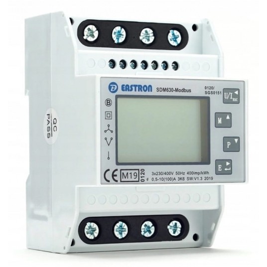 LICZNIK ENERGI SDM630MCT Modbus-RTU RS485 (POD CT) -zdjęcie numer 1