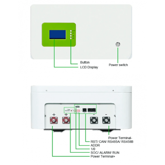 Magazyn Energii LVFU LFW 51V 200Ah 10,24 kWh -zdjęcie numer 2