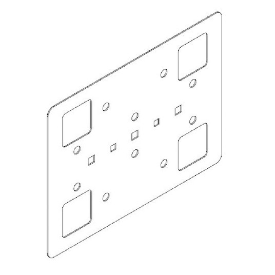 Podkładka pod dach membranowy 225 x 300 x 1,5 mm - 10 szt. -zdjęcie numer 1