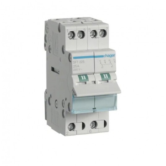 Rozłącznik agregatorowy Hager 2P 25A I-0-II -zdjęcie numer 1
