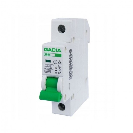 Rozłącznik nadprądowy B10 VCX/GACIA 1 FAZY -zdjęcie numer 1