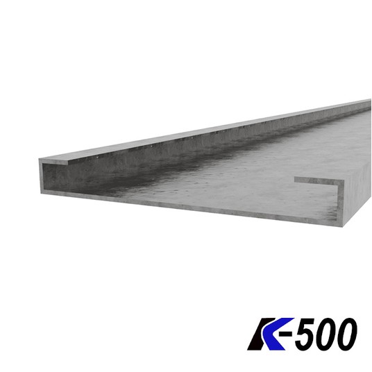 Rynna szeroka L6500 do szyny 40x60 -zdjęcie numer 1