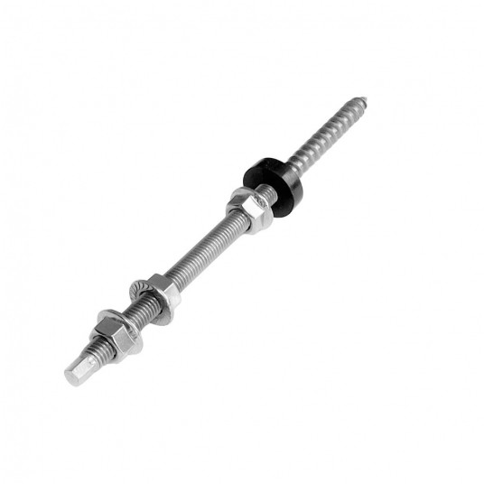 Śruba z podwójnym gwintem M10X200 A2 -zdjęcie numer 1