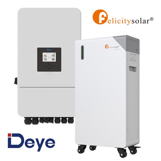 Zestaw falownik hybrydowy Deye 8 kW + magazyn energii Felicity 16 kWh LV -zdjęcie numer 1