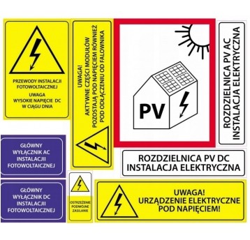 Etykiety ostrzegawcze P.Poż