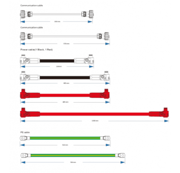 Kable przył. baterii KStar 1F 10,2kWh