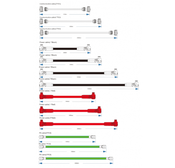 Kable przył. baterii KStar 3-6 szt (30,6kwh)