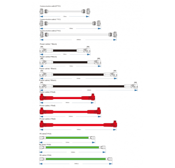 Kable przył. baterii KStar 3-8 szt (40,8kwh)