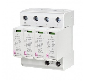 Ogranicznik przepięć ETI AC T1+T2+T3 300/12,5A 4P