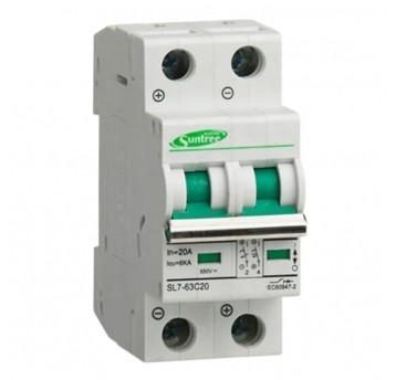 Rozłącznik nadprądowy C20A 550VDC 2P SUNTREE